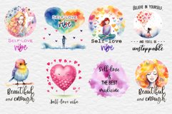 Love Yourself Sublimation| Motivational Quotes Tshirt Bundle Product Image 5