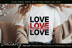 Love Yourself SVG Cut File Inspirational Positive Life Quote Product Image 2