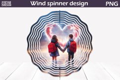 Love Wind Spinner Sublimation | Valentines Day Wind Spinner Product Image 1