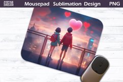 Valentines Day Mousepad Design | Love Mouse Pad Sublimation Product Image 1