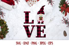 Love gnome SVG. Christmas shirt design. Holidays gift Product Image 1