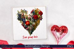 Love grows here Quote | Valentines Day Sublimation Product Image 1