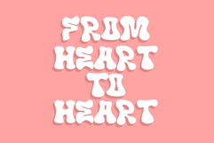 Love Glow | Cute Retro Valentine Display Typeface Product Image 3