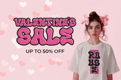 Love Glow | Cute Retro Valentine Display Typeface Product Image 6