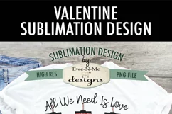Love & Tumblers Sublimation Design | Valentine Tumblers PNG Product Image 5