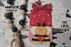 Love you Bee Note Holder| Gift card Holder Laser SVG Product Image 1