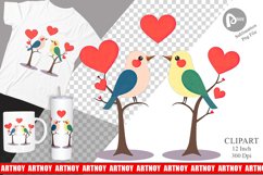 Lovebirds Clipart Product Image 1