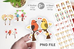 Lovebirds Sticker Product Image 1