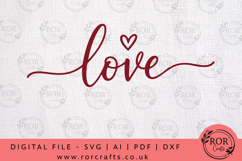 Love Script Calligraphy SVG Design Product Image 1