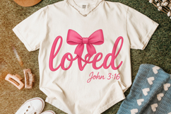 Loved Valentine's Day PNG, Be Mine, Xoxo Png, Coquette Bow Product Image 4