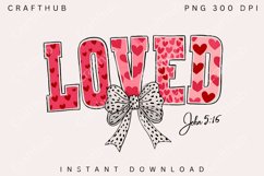 Loved John 3:16 PNG,Loved John 3:16 png,loved varsity PNG Product Image 1