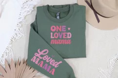One Loved Mama Sleeve SVG, Valentine's Day SVG Design Product Image 3