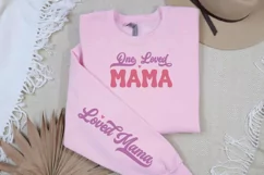 One Loved Mama Sleeve SVG, Valentine's Day SVG Design Product Image 3