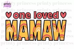 One Loved Mamaw Life png, Rainbow Mamaw design Product Image 1