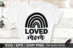 loved mom SVG - Mother&#039;s Design Product Image 1