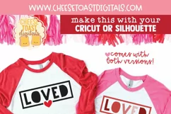 Kid's Valentine's Day Shirt SVG Quote on Raglan Shirt Mockup for Pinterest