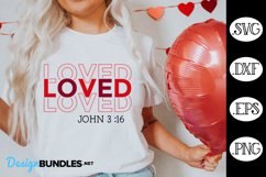 Loved John 3:16 SVG | Valentine's Day SVG Product Image 1