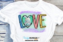Love Easter Gnome Sublimation | Easter PNG Product Image 1