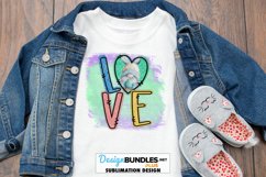 Love Easter Gnome Square Sublimation | Easter PNG Product Image 1