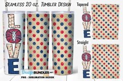 Love Fireworks Dots 20 oz Sublimation Tumbler Design Product Image 1