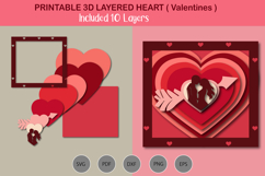 3D Layered Couples in heart Product Image 1