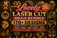 Lovely Laser Cut Mega SVG Bundle , Laser Cut SVG Big Bundle Product Image 1