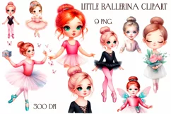 Little Dancer Ballerina Clipart PNG Product Image 1