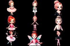 Little Dancer Ballerina Clipart PNG Product Image 3