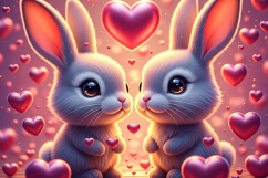 8 Adorable Valentine Bunny Set Product Image 3