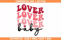 Lover baby SVG, Funny valentine SVG laser cut files Product Image 1