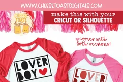 Boy Valentine's Day Shirt Quote on Raglan Shirt Mockup for Pinterest
