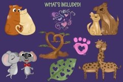 Lovers Lane Bundle|Valentine Clipart|PNG Animals & Elements Product Image 2