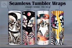 4 Skeleton Lovers Tumbler Wrap Sublimations, 20 oz Product Image 1