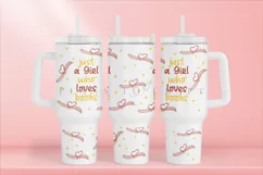 Loves Books book lover 40oz quencher tumbler sublimation full wrap SVG high resolution transparent background