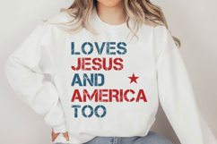 Loves Jesus and America Too Svg Design Product Image 4