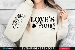 Loves Song Sleeve SVG, Christian SVG Design Product Image 1