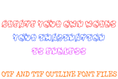 Lovestruck Lettering Font Cartoon Heart Valentines ABC OTF Product Image 3