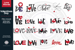 Love Word Typography Product Image 1