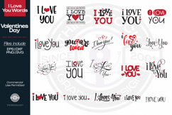 I Love You Text Art Product Image 1