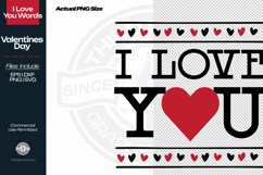 I Love You Text Art Product Image 2