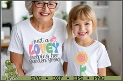 Lovey Helping Her Garden Grow SVG File Product Image 4