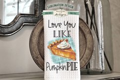 Pumpkin Pie Towel Sublimation Design | Fall Towel Designs Product Image 3