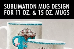 Love You 11 & 15 oz Valentine Cocoa Mug Sublimation Design Product Image 2