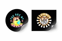 Lovely Couple sublimation Design Bundle |Lovely Couple svg Product Image 8