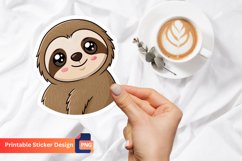 Loving Sloth Sticker, Sloth with Heart Sticker, Funny Sloth Product Image 1