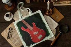 That Low Down Sound Bass Guitar sublimation art, 300 dpi PNG Product Image 3
