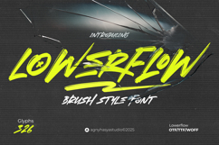 Lowerflow - Brush Font Product Image 1