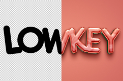 Lowkey 3D editable text effect Product Image 2