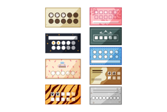 Collection of various colorful loyalty punch cards designs Product Image 1