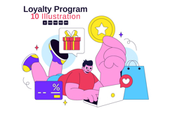 10 Loyalty Program Illustration Product Image 1